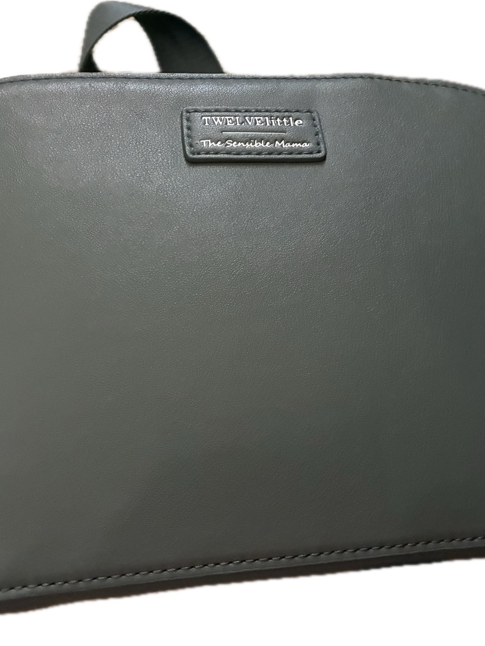 TWELVElittle The Sensible Mama Grayish green vegan Leather handbag